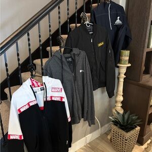 Marvel Black and White Bomber Jacket